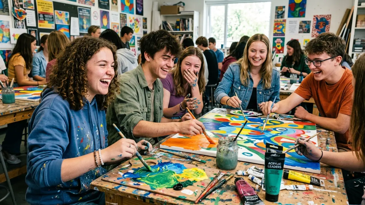 Jeunes bénévoles animant une séance d'expérimentation plastique solidaire à Sète